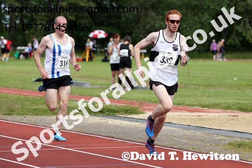 Open mile, 2019 NEMA Track and Field Champs, Monkton. Photo:  David T. Hewitson/Sports for All Pics